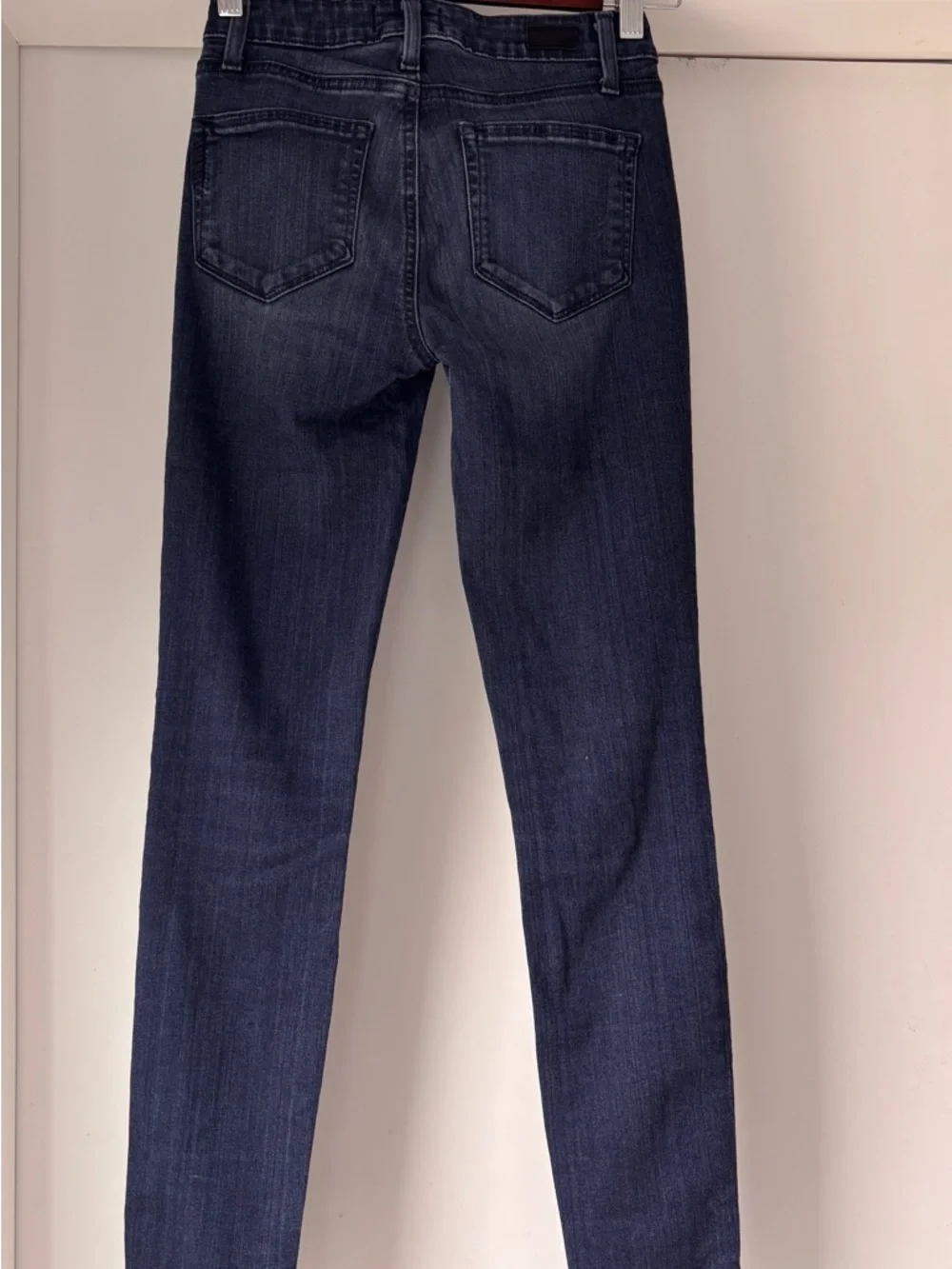 PAIGE Slim Dark Blue Skinny Jeans - Picture 3 of 9